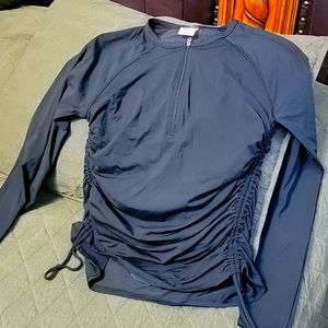 Swim cover top, rash guard, black, medium, Calia by Carrie Underwood